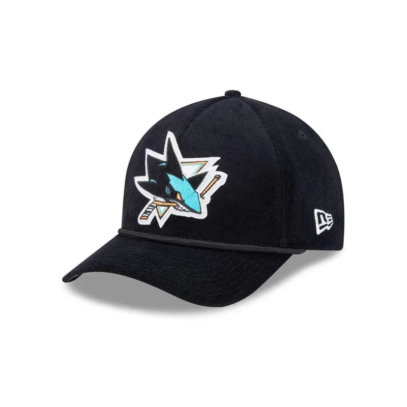 BONE NEW ERA 9FORTY M-CROWN A-FRAME SAN JOSE SHARKS NHL PRETO