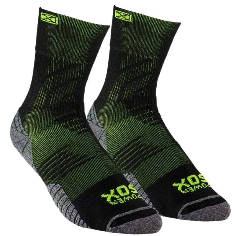 Meia De Compressão PowerSox Híbrida Ciclismo e Corrida TE124B - Poliamida
