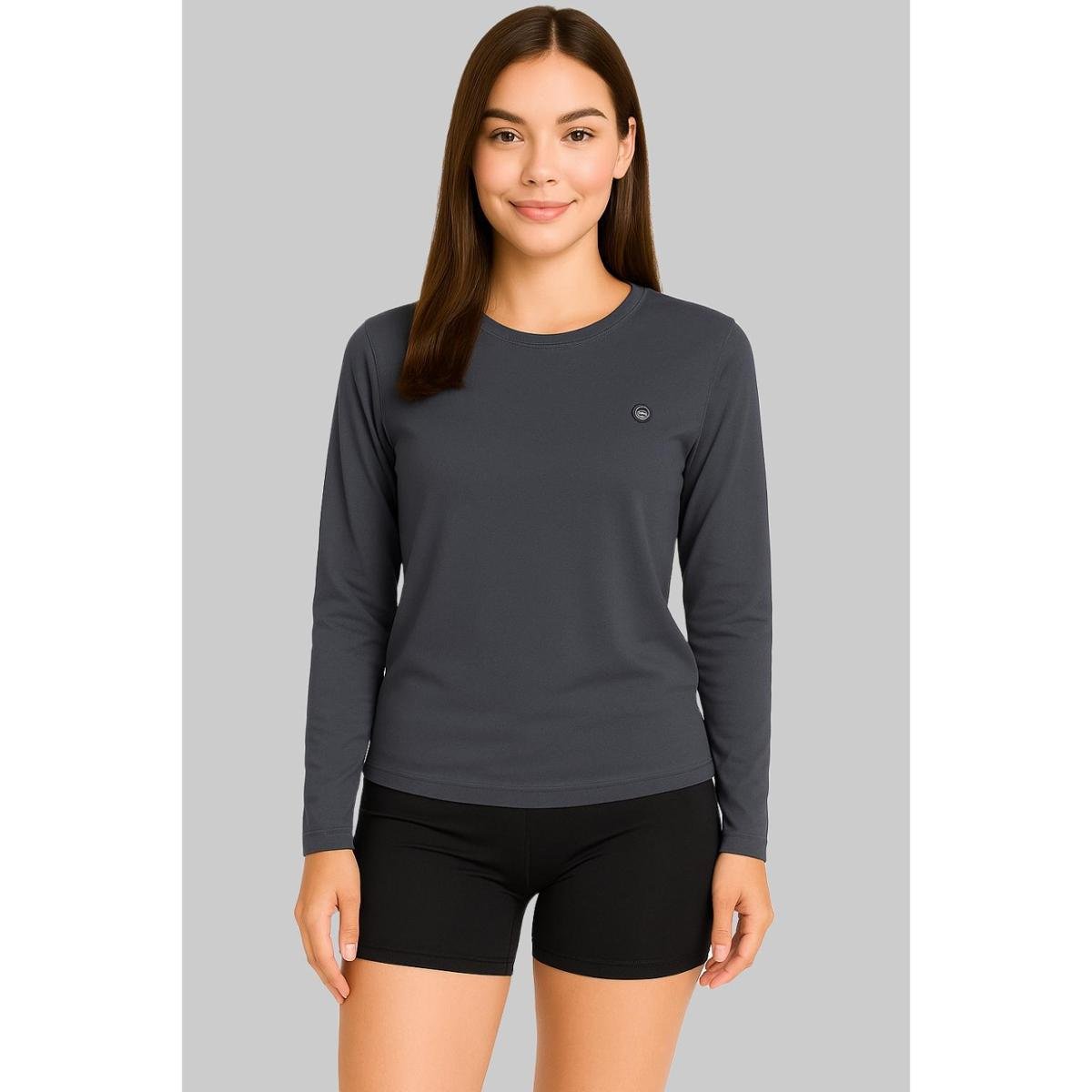 Camisa Feminina Térmica Proteção UV50 Manga Longa Corrida e Treino