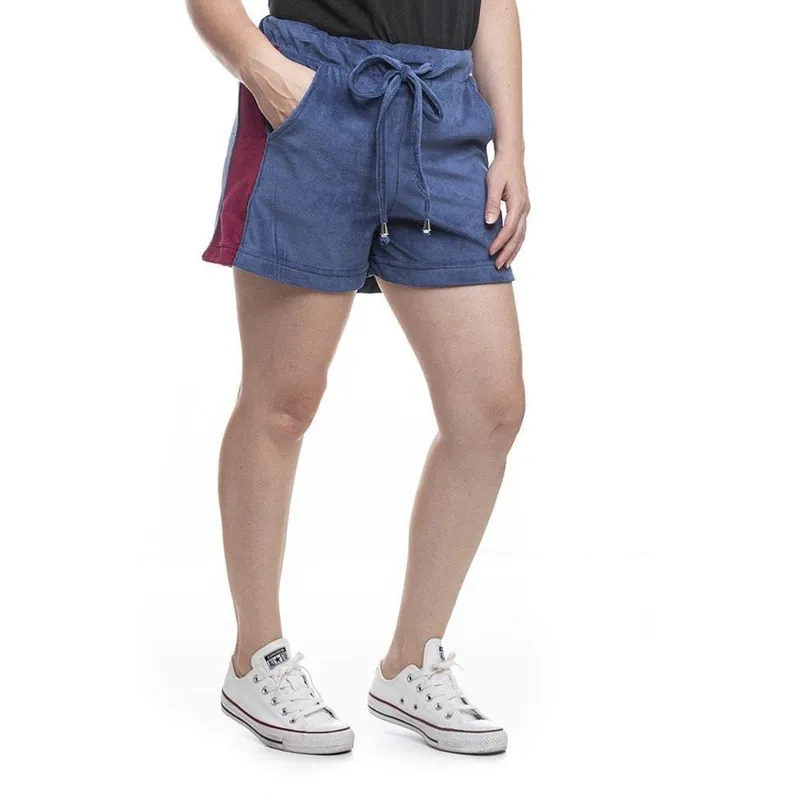 Shorts Plush Stripe Feminino