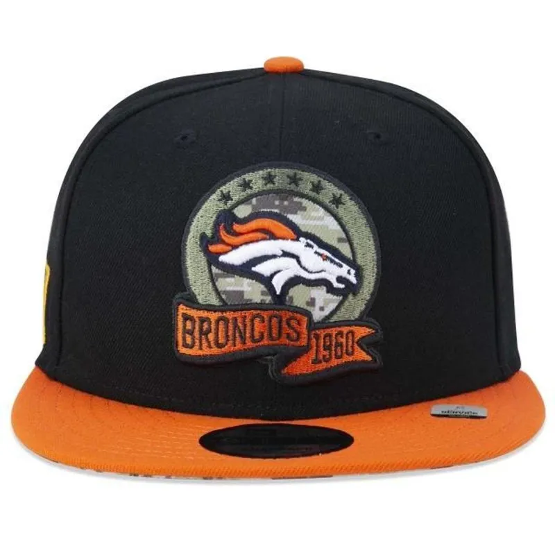 BONÉ NEW ERA 950 DENVER BRONCOS SALUTE TO SERVICE NFP23BON097 PRETO LARANJA