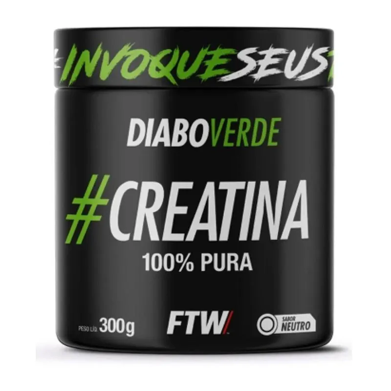 Creatina 100% Pura Diabo Verde (300g) FTW