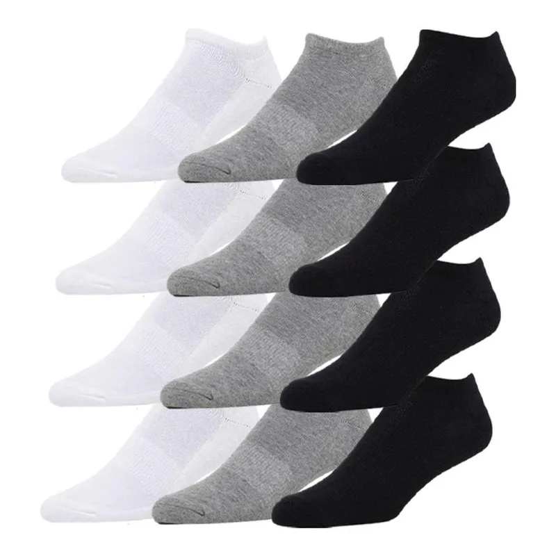 Kit 12 Pares de Meias Soquete Invisível Unissex