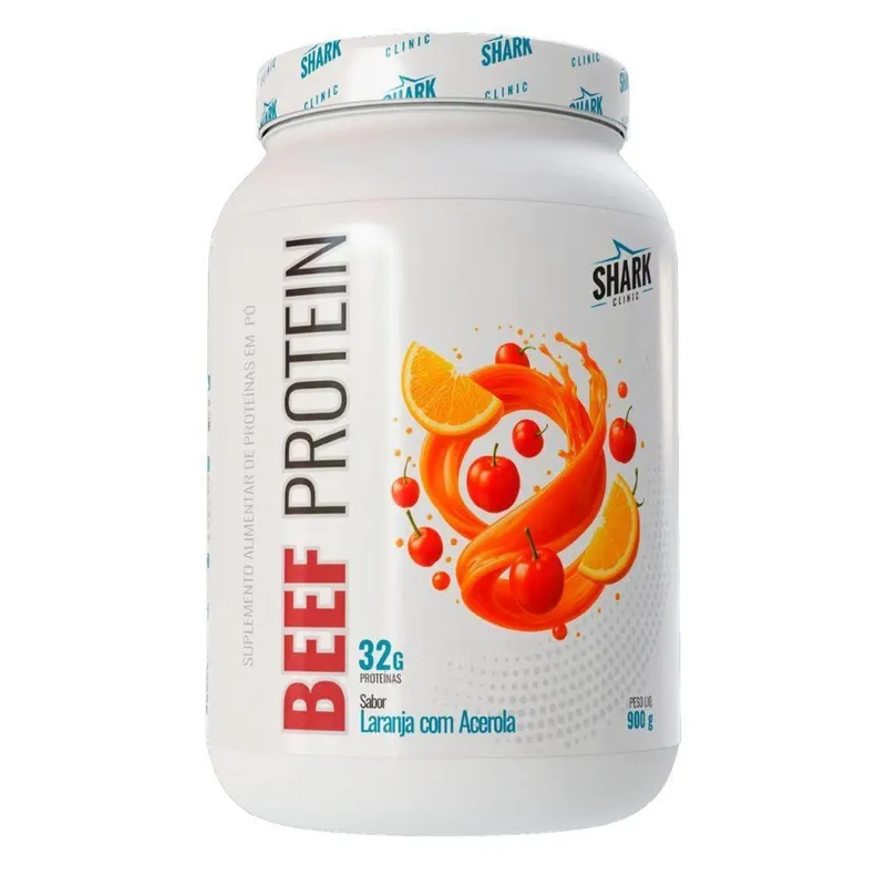 Proteina Carne Isolada Laranja Acerola 900g - Shark Pro