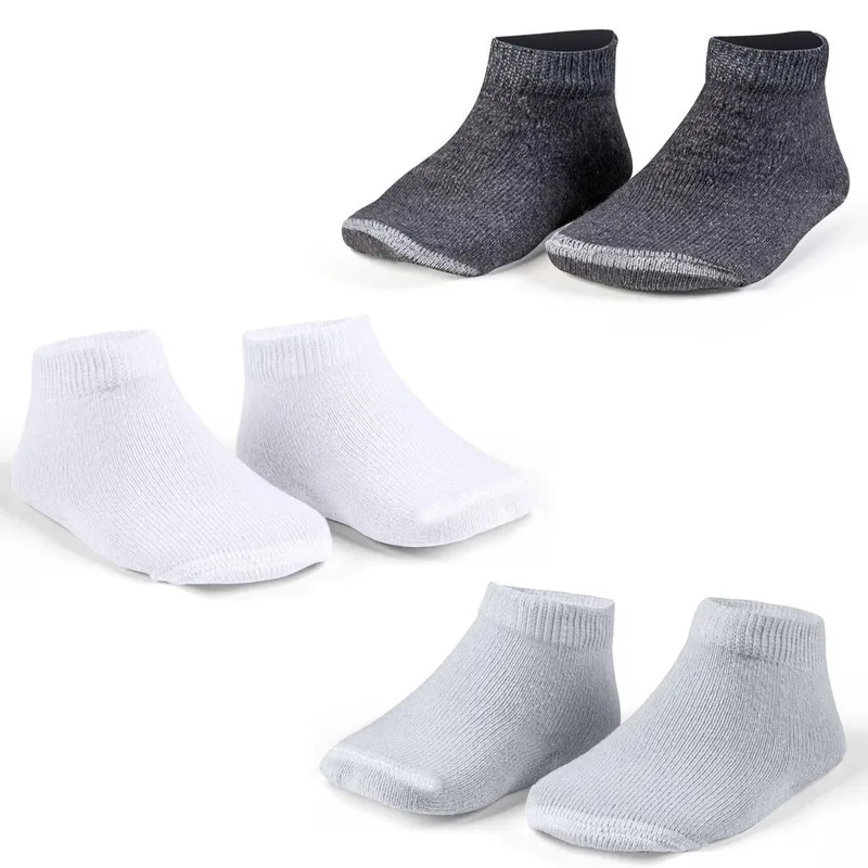 Kit 3 Pares Meia Bebe Recem Nascido Infantil Algodao Confortavel