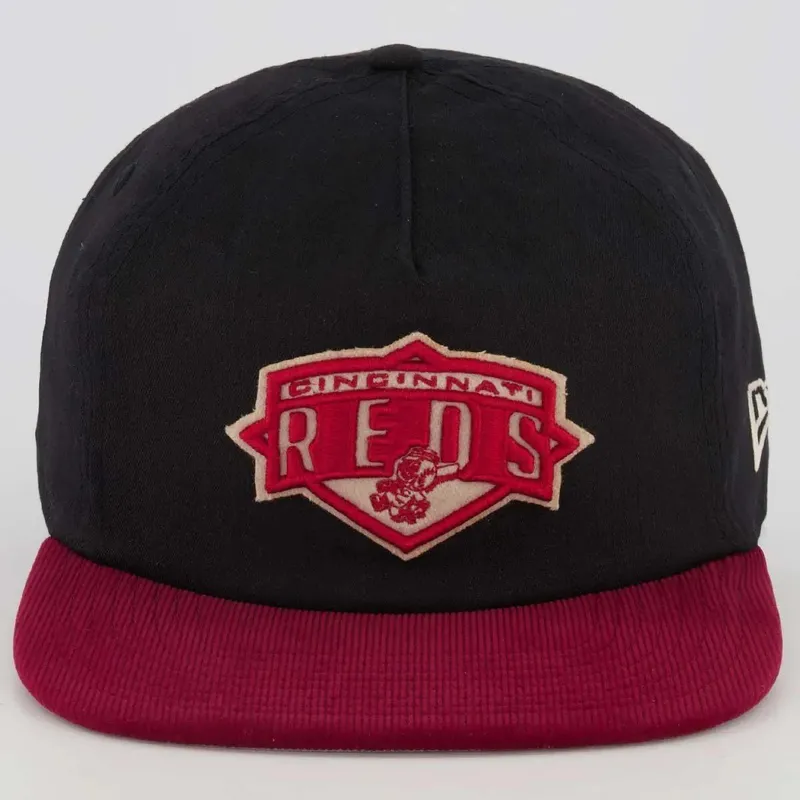 BONÉ NEW ERA GOLFER CINCINNATI REDS PRETO VERMELHO