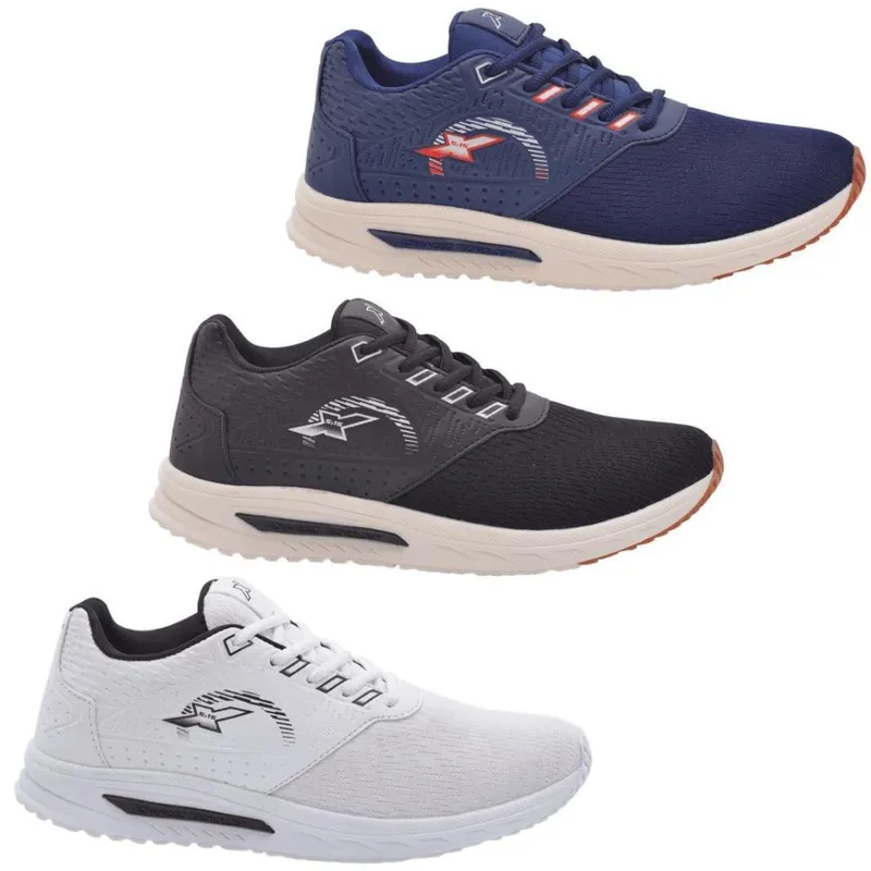 Kit 3 Pares Tênis Masculino Academia Corrida Masculução Caminhada FXB