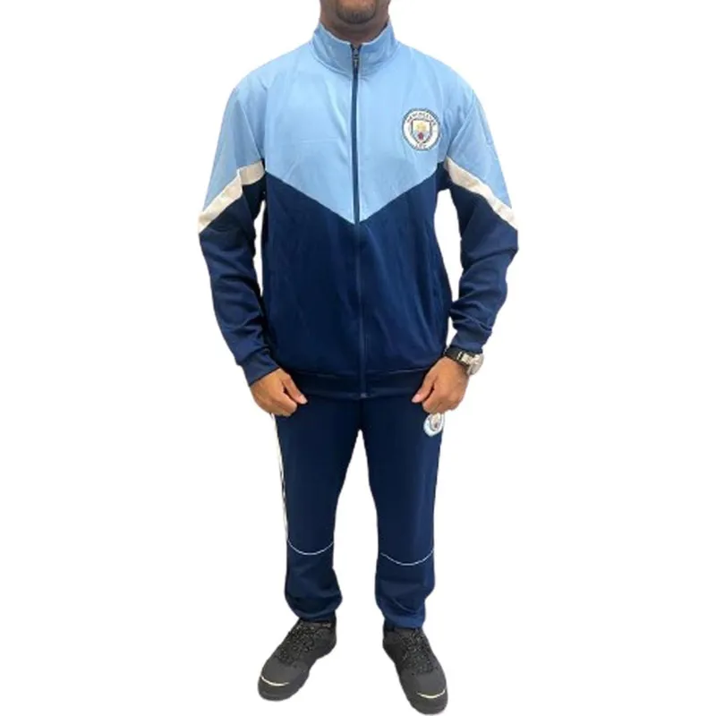 Agasalho de Scuba Manchester City Infantil - Marinho e Azul