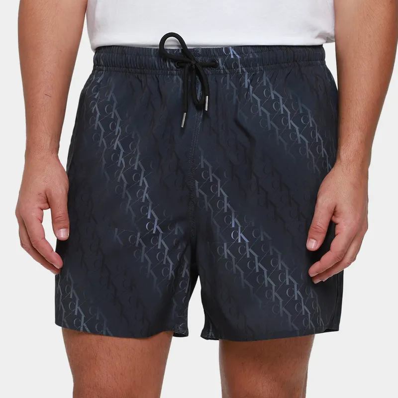 Short Calvin Klein Elástico Monogram Masculino