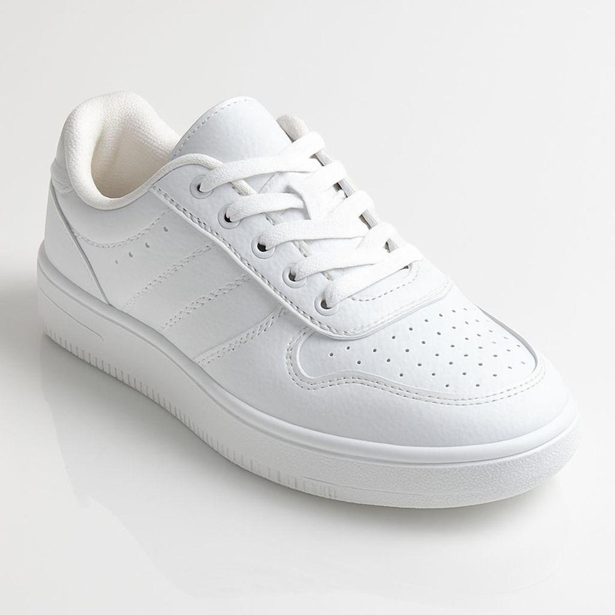 Tenis Feminino Casual Branco Macio Leve Para o Dia Dia