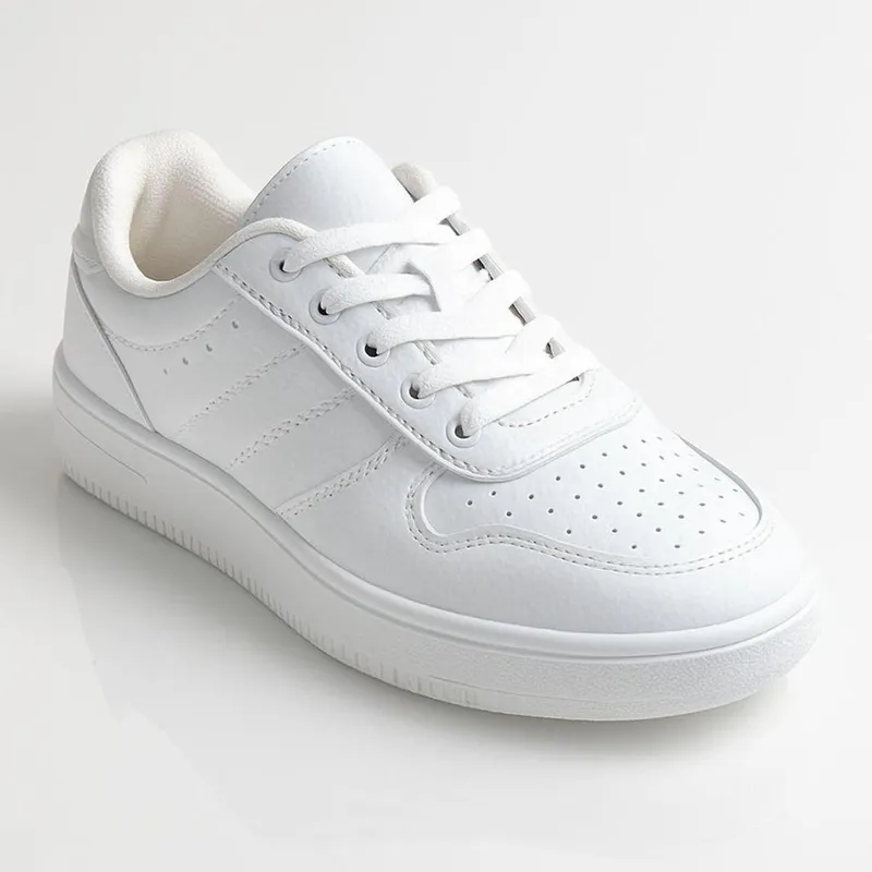 Tenis Feminino Casual Branco Macio Leve Para o Dia Dia