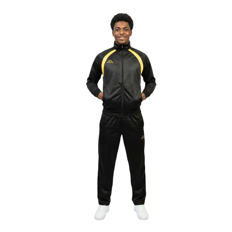 AGASALHO MASCULINO KAPPA ROCCA PRETO/AMARELO