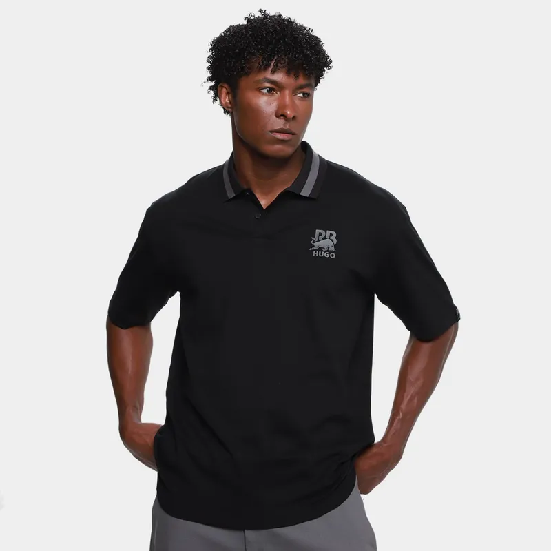 Camisa Polo Hugo Boss X Red Bull Casual Masculina