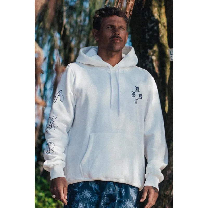 Moletom RVCA Fech Chefs Kiss 270G Branco-Branco-G