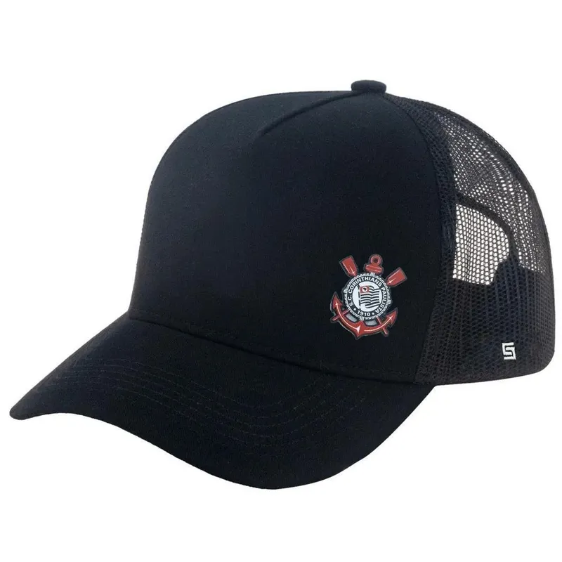 Boné Corinthians Silk Frontal e Bordado Traseiro