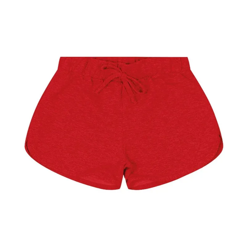 Shorts Básico Infantil Feminino Rovitex Kids Vermelho