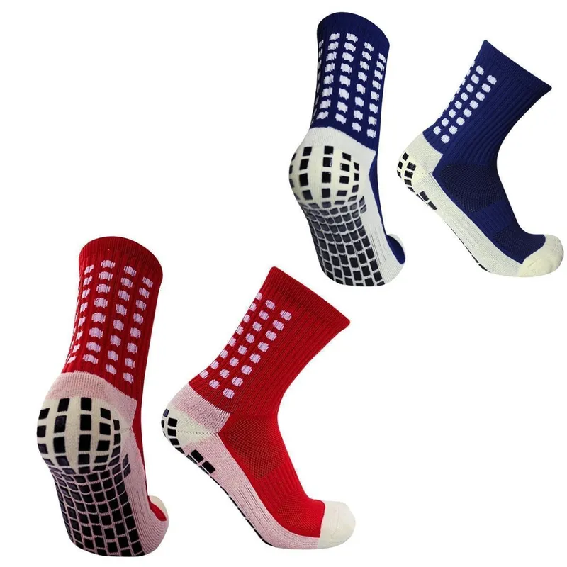 Kit 2 Pares Meias Esportivas Atiderrapante Para Futebol Unissex