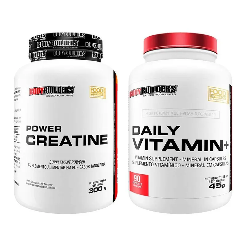Kit Creatina 300g + Daily Vitamin 90 caps - Bodybuilders