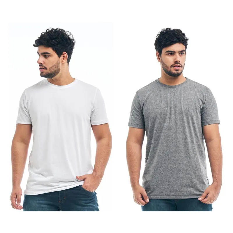 Kit 2 Camisetas Konoa Algodão Premium Egípcio