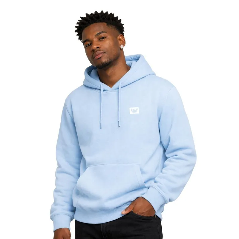 Moletom Masculino Canguru com Capuz Flanelado Estampado Relaxado Casual Inverno Confortável