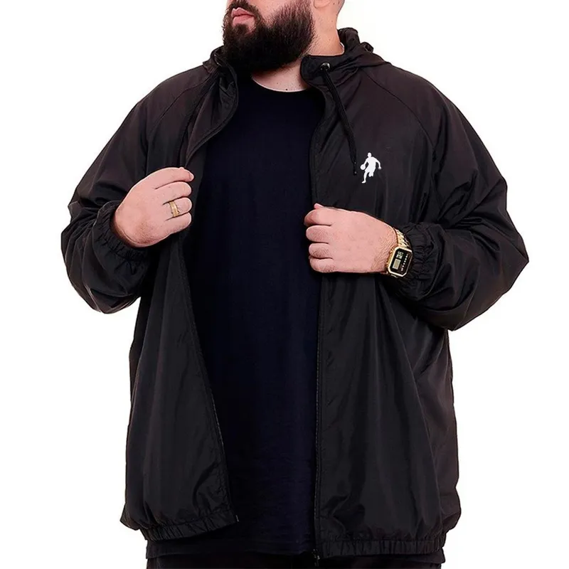 Agasalho Esportivo Corta Vento Jaqueta Ultraleve Plus Size Dibre