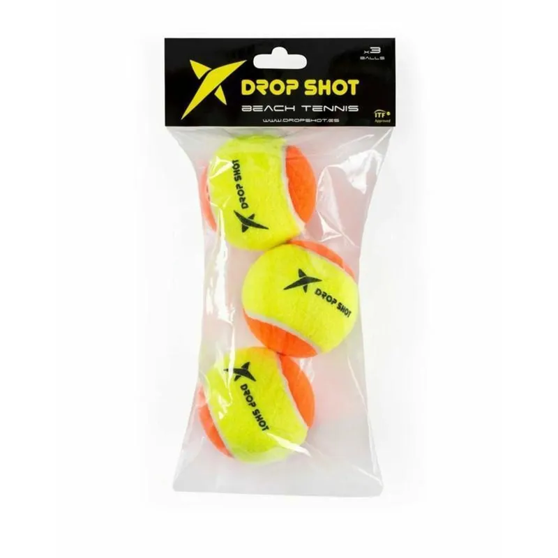 Bola de Beach Tennis DROP SHOT - ITF Pack c/ 3 unidades