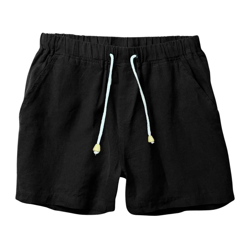 Bermuda Masculina em Linho com Cordão Leve Short Versátil para o Verão