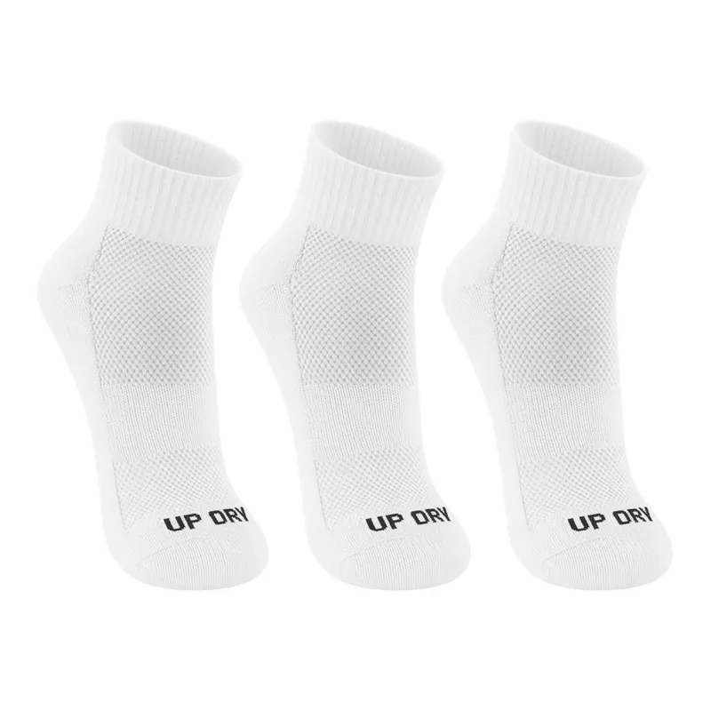 Kit 3 Pares Meia Esportiva Up Dry Anti Bolha Cano Médio Corrida Bike Ciclismo Caminhada Academia