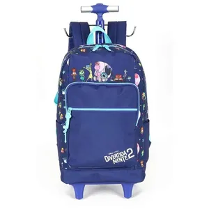 Mochila de Rodinhas Com Alça Luxcel Divertida Mente Roxo Único