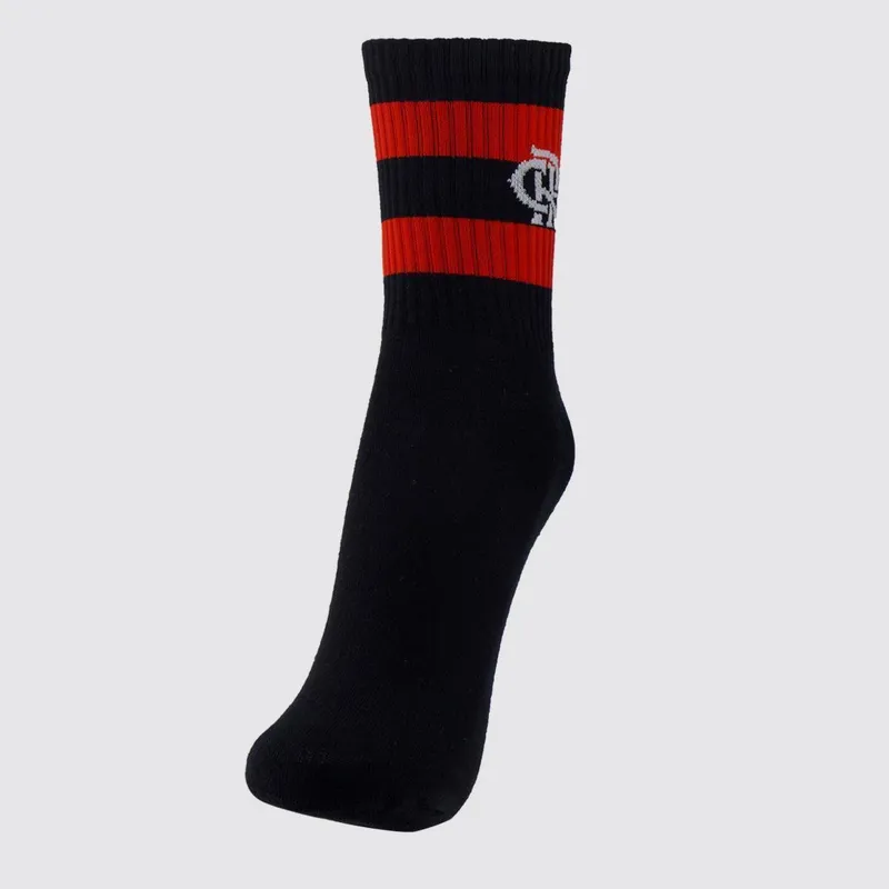 Meia Flamengo Esporte e Vermelha