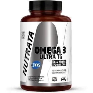 Ômega 3 Ultra TG 1110mg EPA 720mg DHA (200 cápsulas) Nutrata - Ultra Concentrado