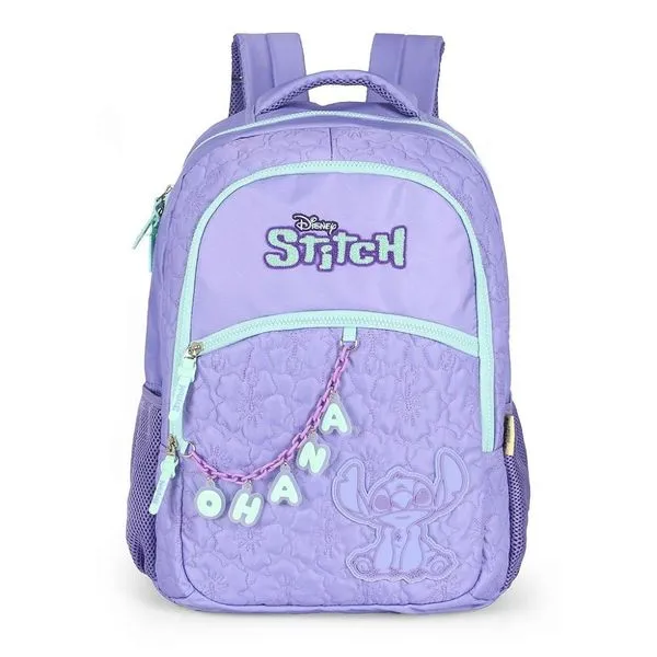 Mochila de Costas Luxcel Stitch Atoalhado Roxo Único