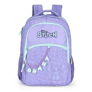 Mochila de Costas Luxcel Stitch Atoalhado Roxo Único