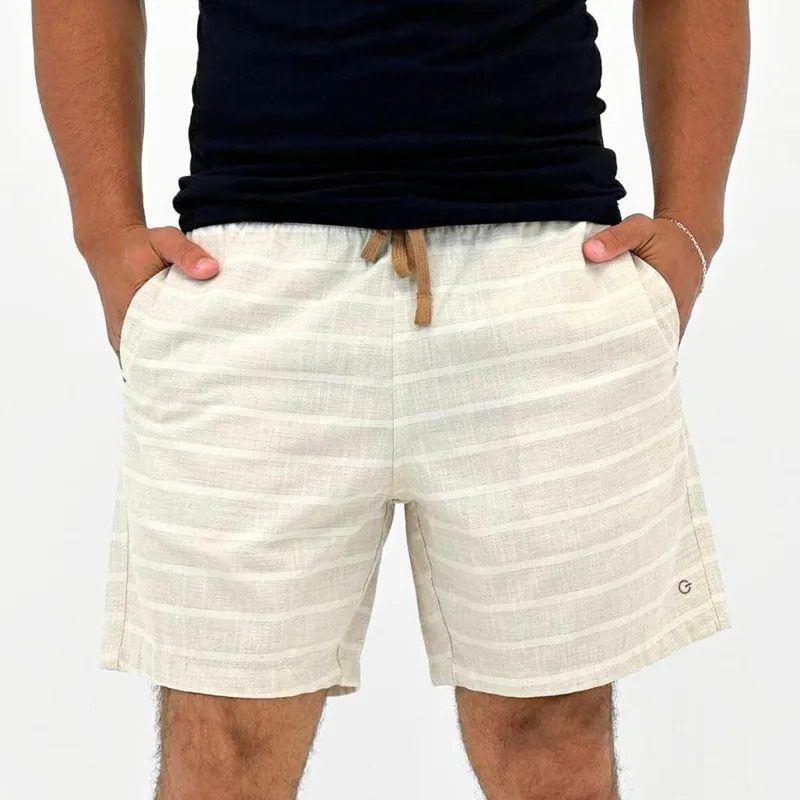 Shorts Guilherme Soul Listrado em Tecido Masculino