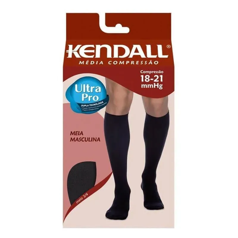 Meia 3/4 Masculina Kendall Média Compressão (18-21 mmHg) - 1802