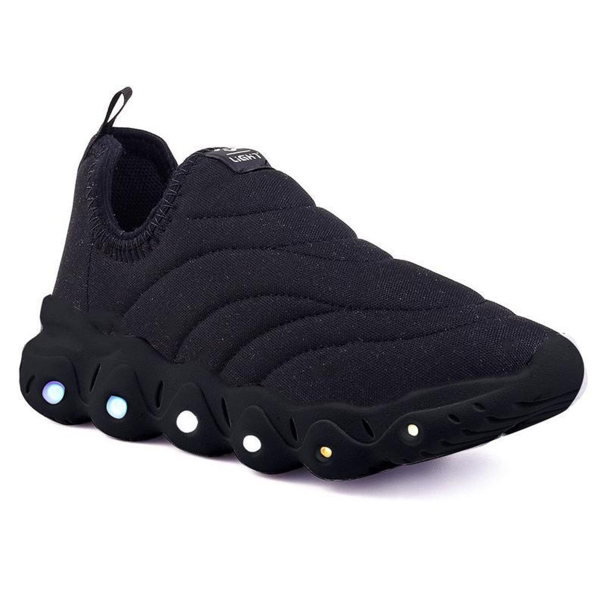 Tenis Infantil De Led Calce Facil Elastico Meninos Masculino