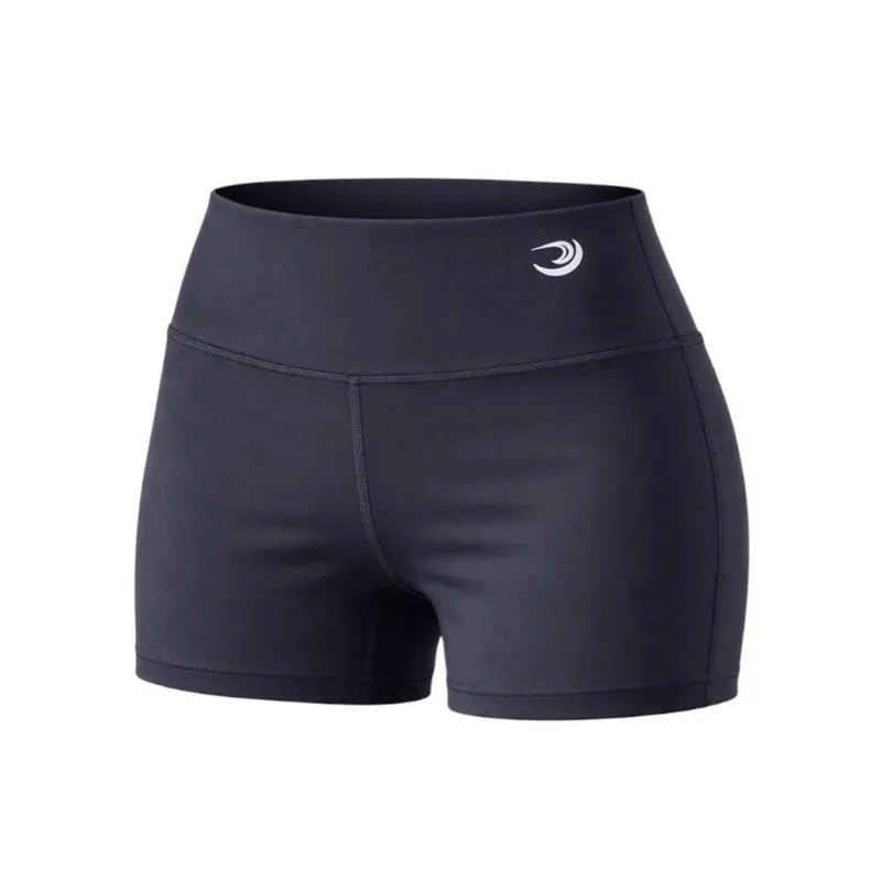 Shorts Curto Preto Treino Academia Poliamida Yoga Pilates Corrida