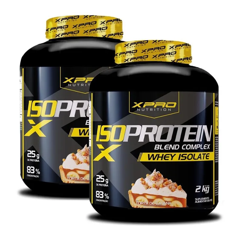 Kit 2x Whey Protein Isolado Blend Complex 2Kg - XPRO