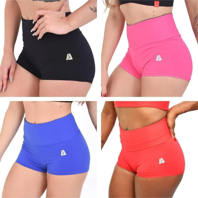 Kit Com 4 (quatro) Shorts Fitness Sunquini Insanity - Cores