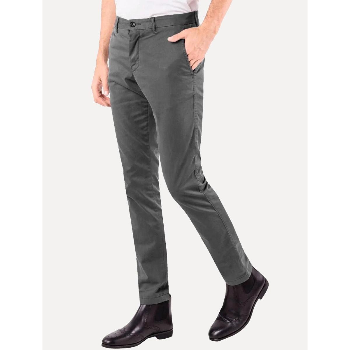 Calça Tommy Hilfiger Masculina de Sarja Brooklyn Cinza Chumbo