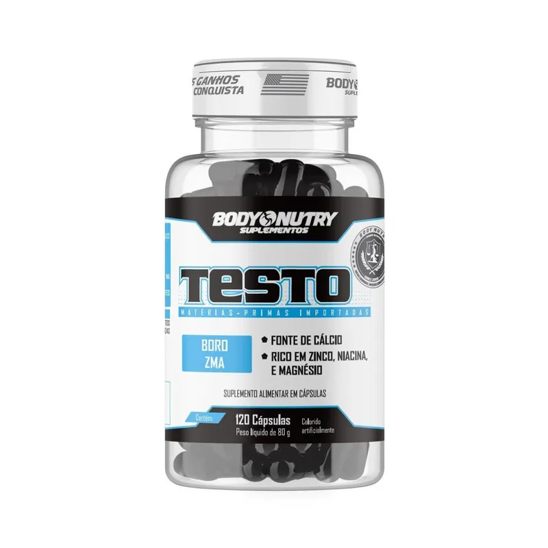 Vitaminas e Minerais Pote 120 capsulas com Boro, Magnésio, Zinco, Niacina, Cálcio, Vitamina B12 e B6