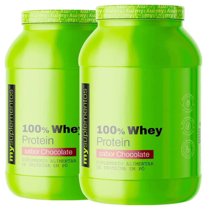 Kit 2x 100 Whey Protein 900g – My Suplementos