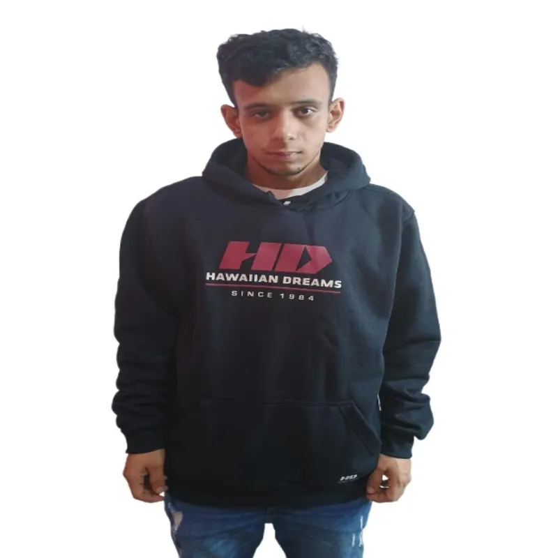 Moletom HD Fechado Canguru Masculino Com Capuz