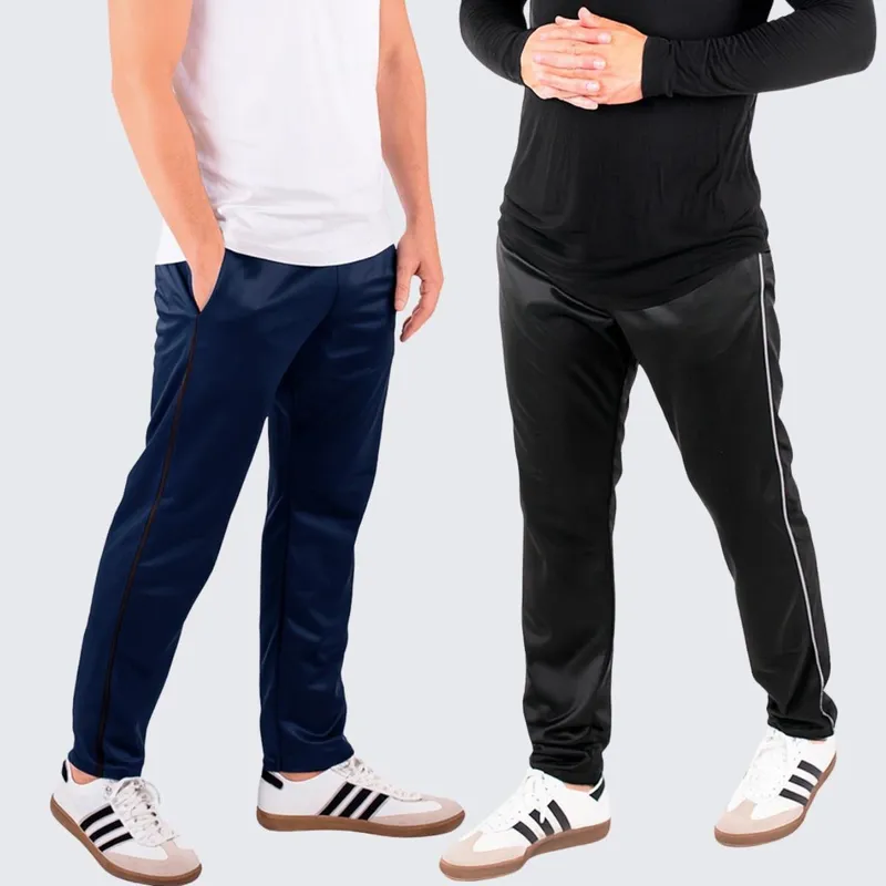 Kit 2 Calça Masculina Skinny Treino Helanca Flanelada