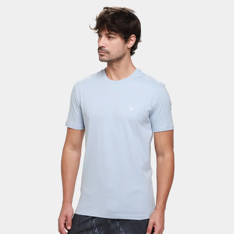 Camiseta Calvin Klein Logo Serif Font Masculino