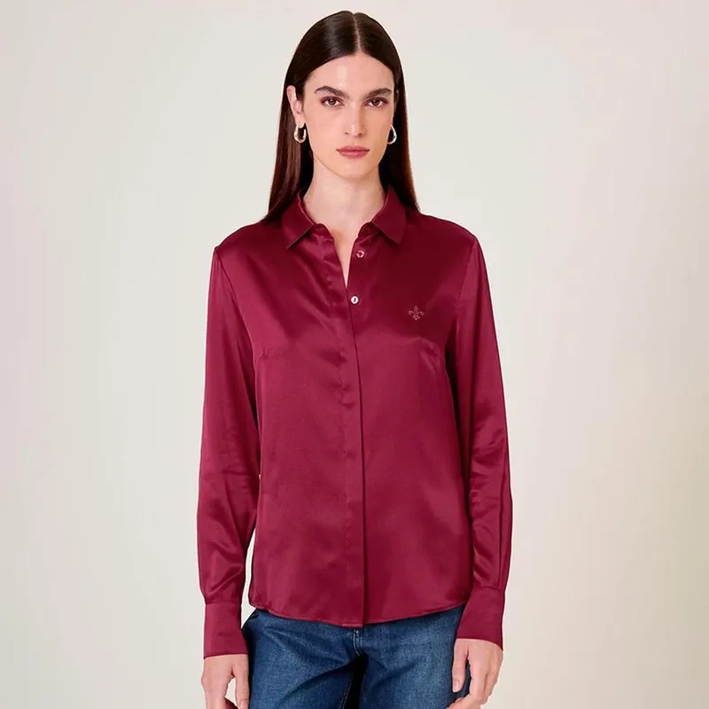 Camisa Dudalina Seda Lis Feminino