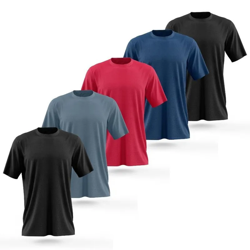Kit 5 Camiseta Dry Esporte Academia Camisa Blusa Treino Camisetas