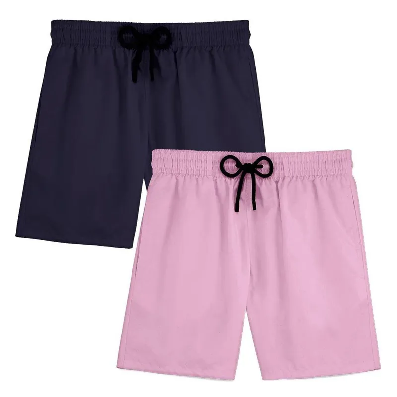 Kit 2 Short Masculino Bermuda Praia Verão Treino Esporte Mauricinho Tactel