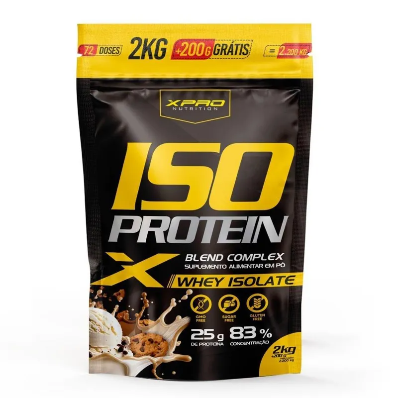 Whey Protein Isolado Iso Blend Complex Zero Açucar 2.200kg Xpro Nutriton