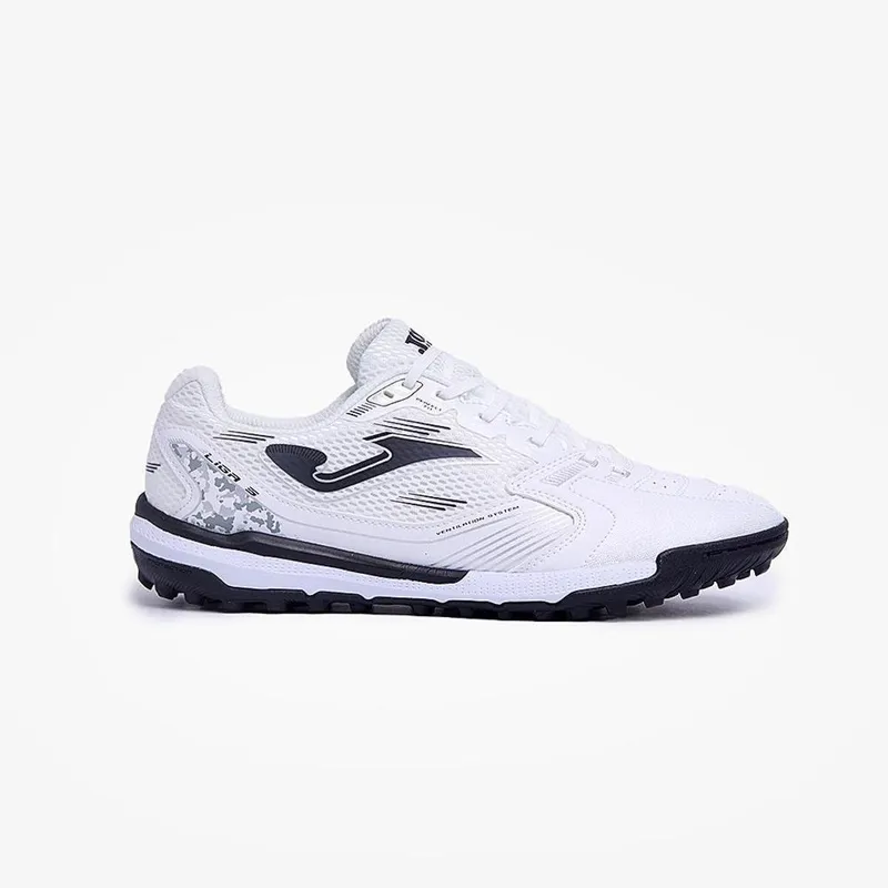 Chuteira de Society Joma Liga 5 - Branco e Preto